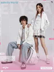 MiHoYo Official Genuine Honkai Impact 3 Elysia Coat Doujin Herrscher Of Human: Ego Costume White Top Cosplay Birthday Xmas Gifts