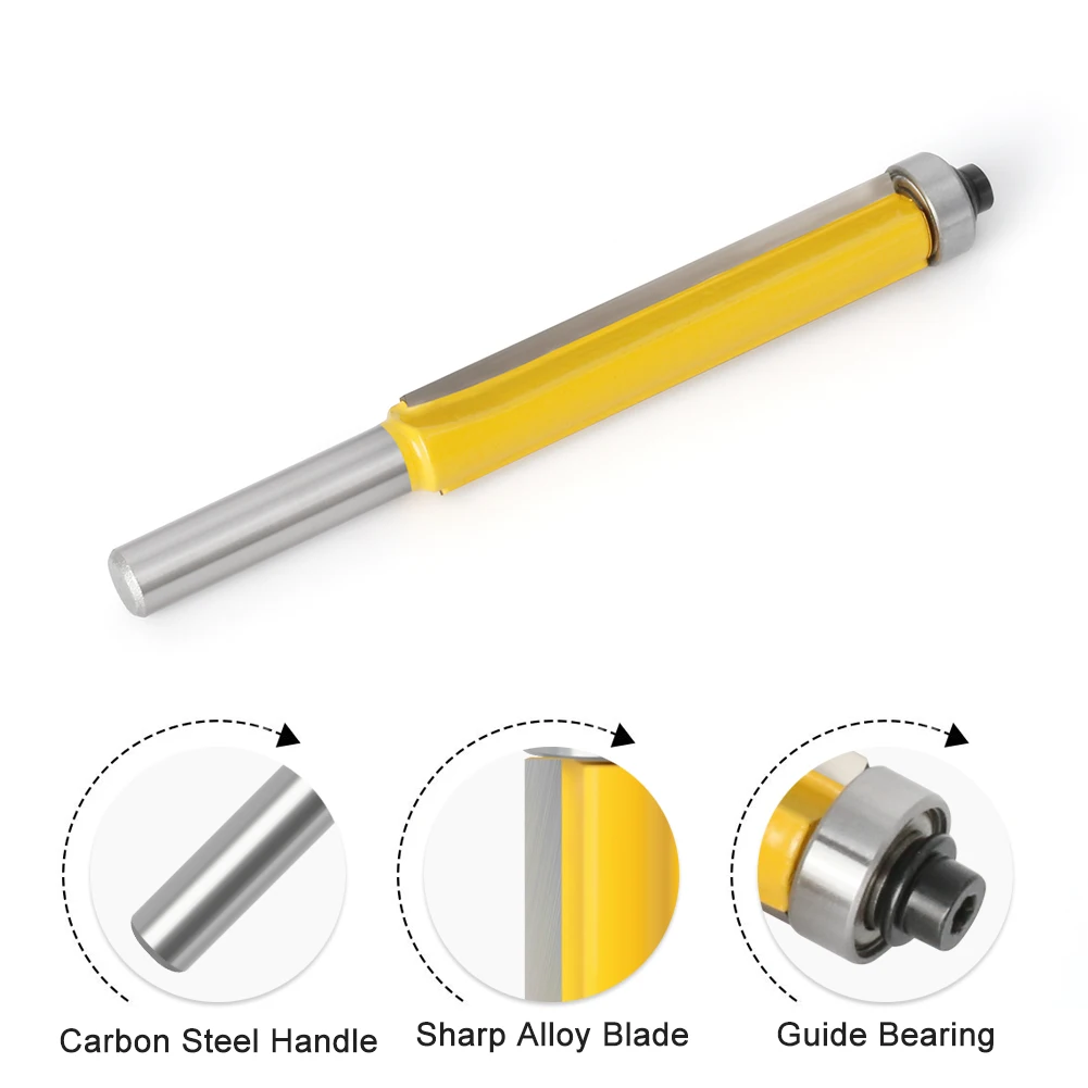 1/4 Zoll 8 mm SHANK Z4 Flush Trim Router Bit Cutter für Holz-BIT-Fräser