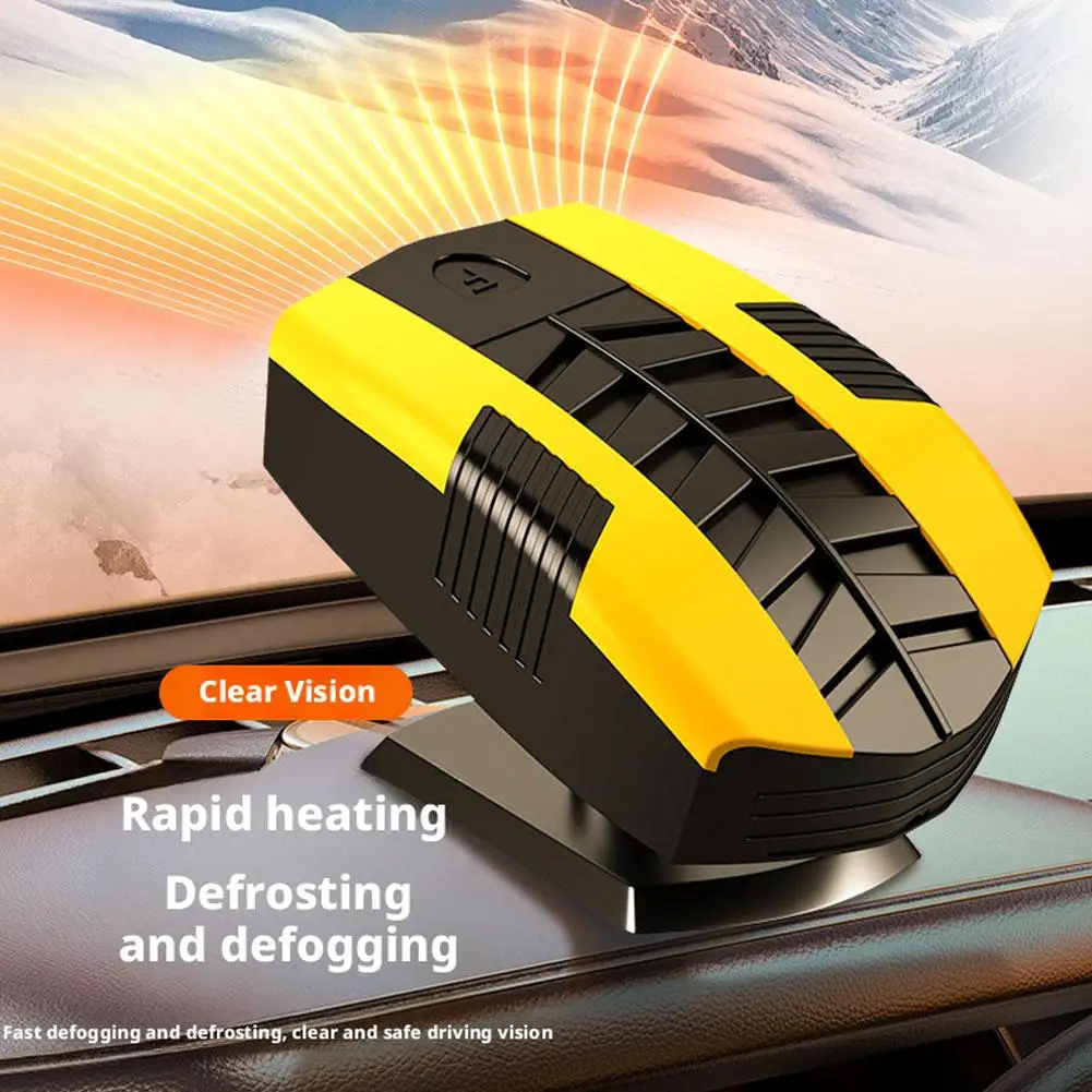 

4-в-1 12 В 150 Вт обогреватель лобового стекла автомобиля противозапотеватель обогреватель 360 ° Вращающийся нагрев и воздушный охладитель Портативный автомобильный воздухозапотеватель