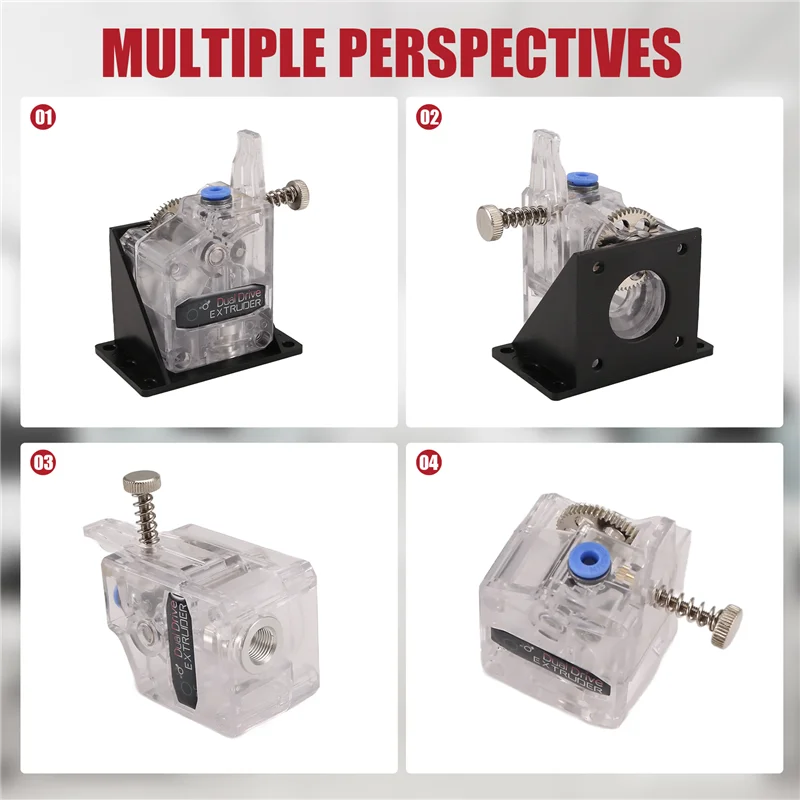 

Practical-For Chiron Vyper Transparent Extruder Gear, 3D Printer Accessory 3D Printer Transparent Extruder