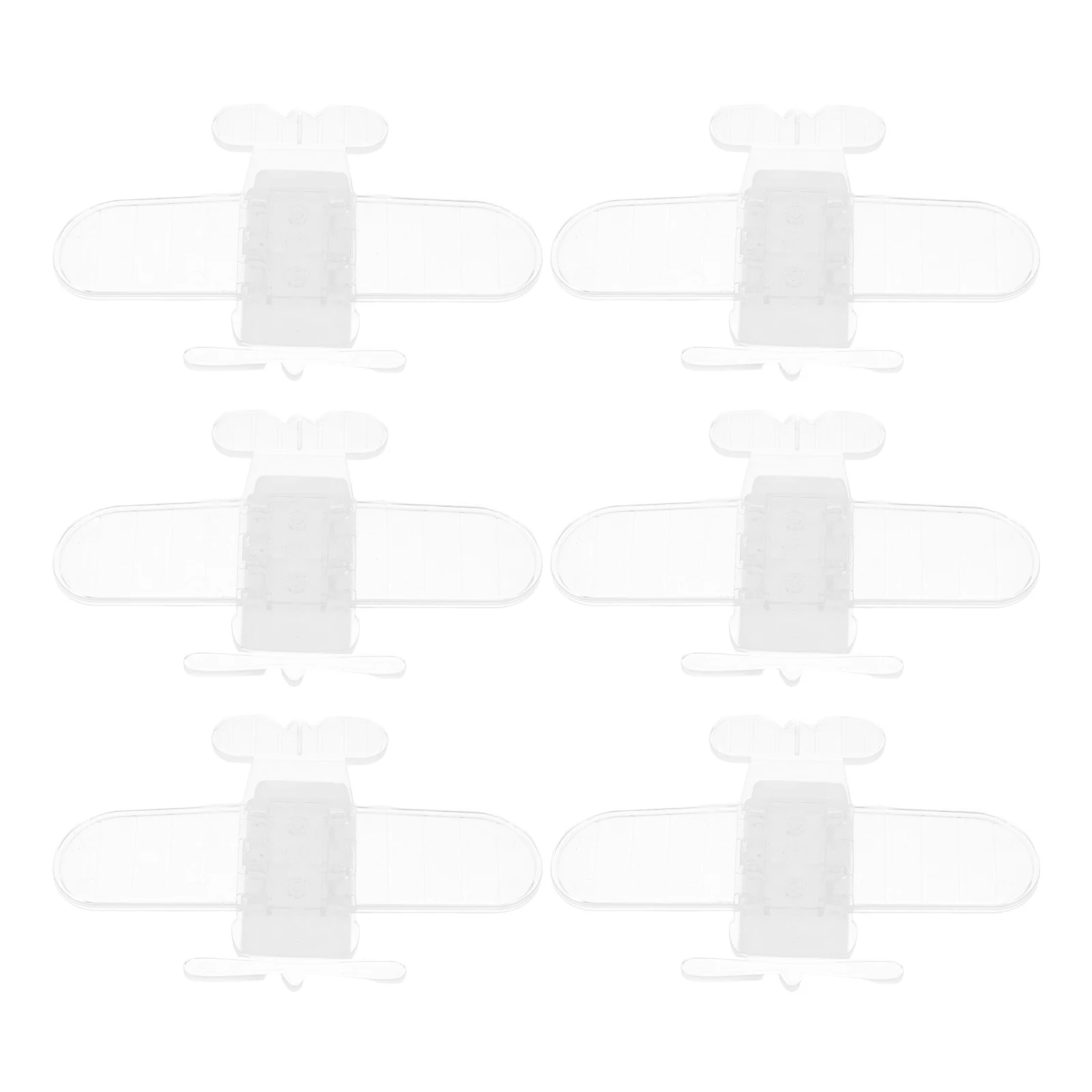 6 قطعة قفل نافذة سلامة الطفل تصميم الطائرة لا الحفر انزلاق بابية مقيد سدادة أمان قابلة للتعديل