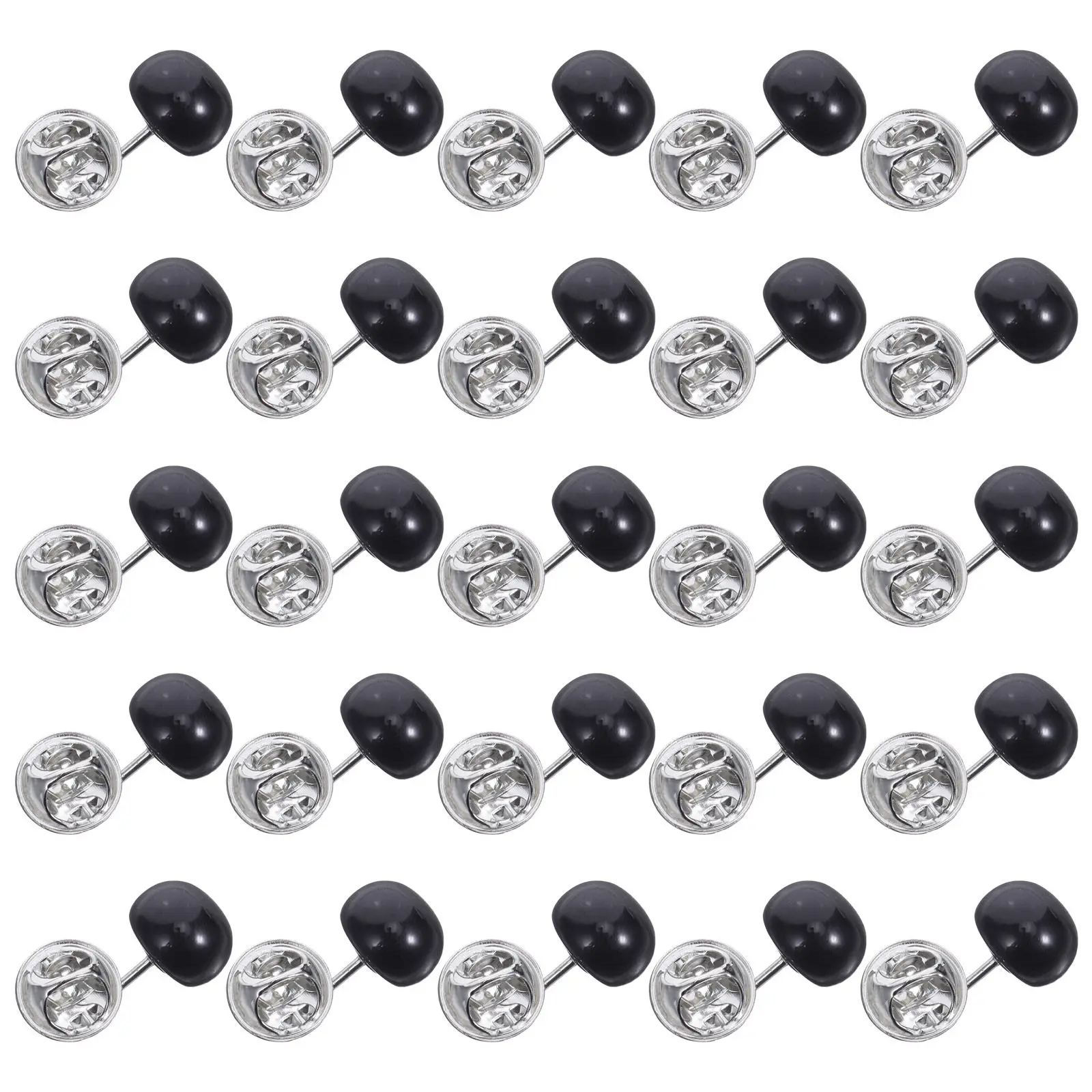 25Pcs Covering Up Brooch Pins Pearl No Sew Removable Shirt Dress Sweater Shawl Decorative Metal Lock Reusable Lapel Safety Pins