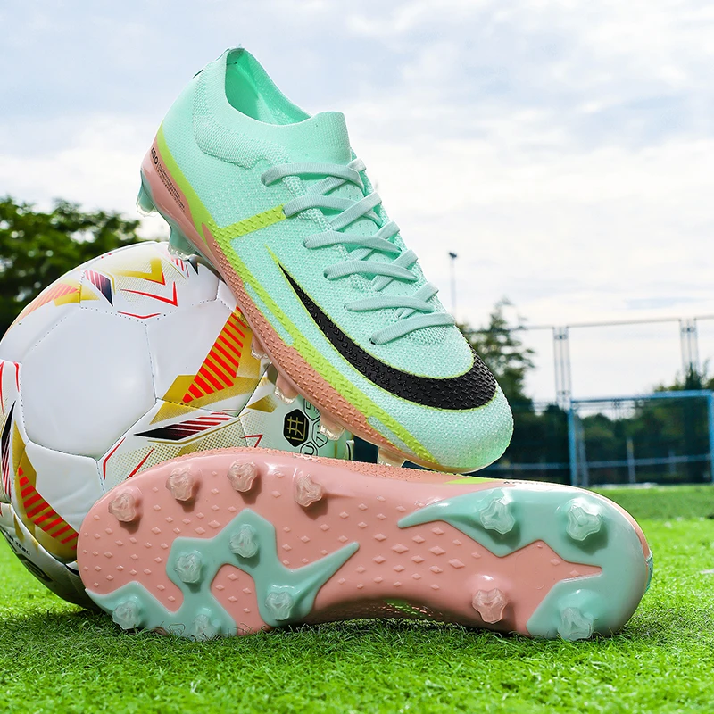 

New Men Ultralight Non-Slip Football Boots Cleats Soccer Shoes High-quality FG Sneakers Hot-selling Futsal Indoor Outdoor Match