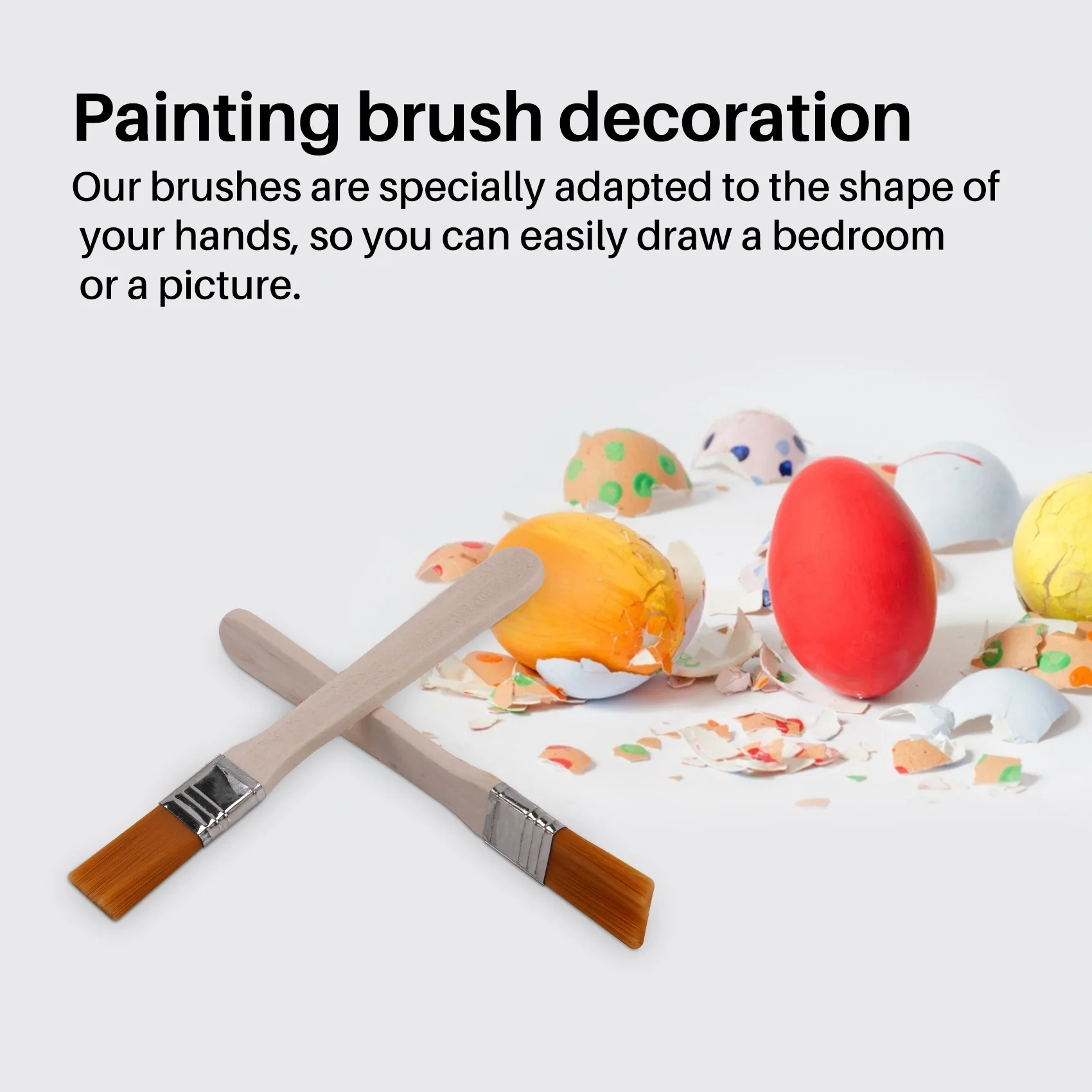 30-Piece Paint Brush Set with Wooden Handle, Brush for Cleaning and Dust Removal, Gloss Paint Brush, Oil Brush