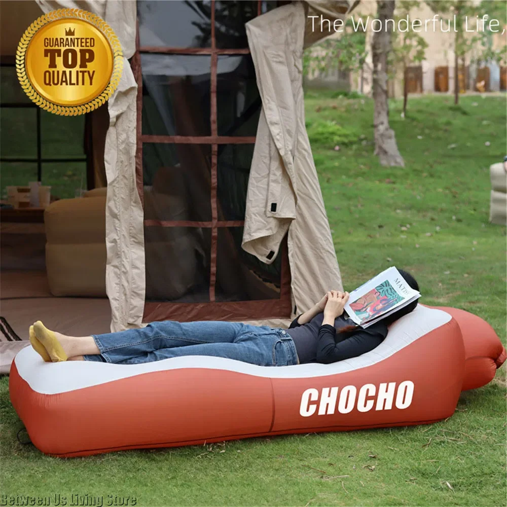 Premium Inflatable Lounger Sofa - Extra Large Anti-Roll Design for Pool, Camping & Indoor Use | Quick Blow Up Bed