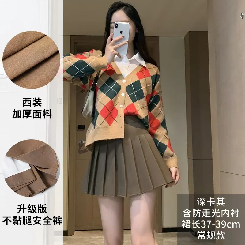 2025 ZOKI ホワイト レディース プリーツスカート 夏 ハイウエスト ジッパー ガールズ ダンス JK ミニスカート ブラック ファッション 学生 Aライン スカート