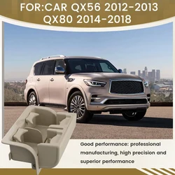 Car Rear Seat Console Cup Holder Assembly Insert Cup Holder Cover 88741-1LK3D For Nissan Armada Infiniti QX56 QX80 Beige