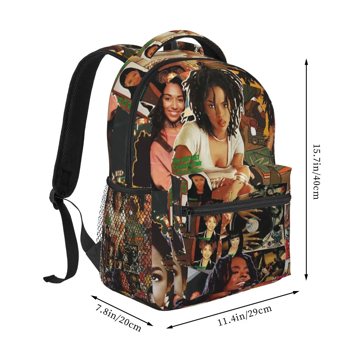 Lauryn Hill Album 90s Backpack Student Boys Girls BookBag Children School Bag Computer Shoulder Bags for Men Women
