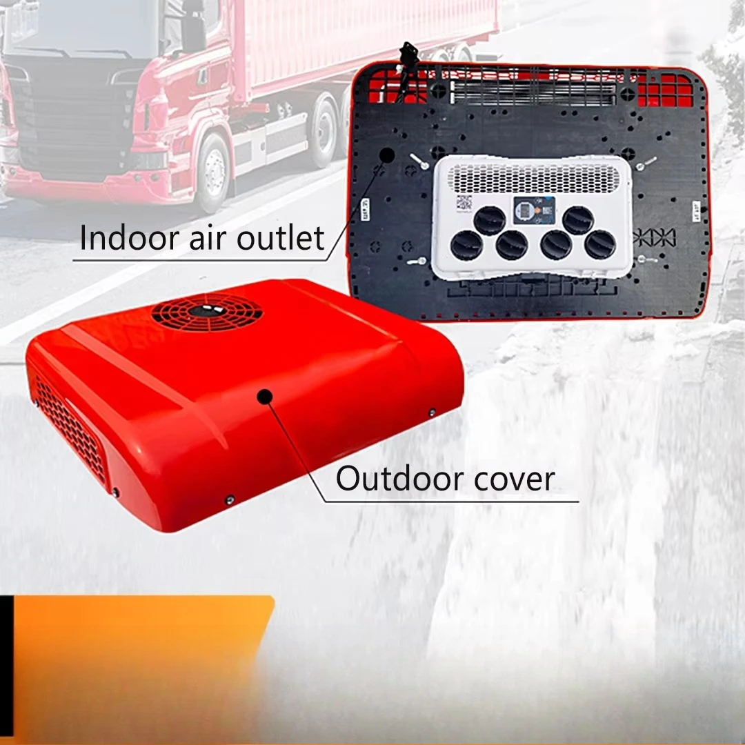 2KW-2.8KW  Auto Roof Mounted air Conditioner 12v Rooftop Small Cooling Systems R134a RV Camping Car Heavy Trucks air Conditioner