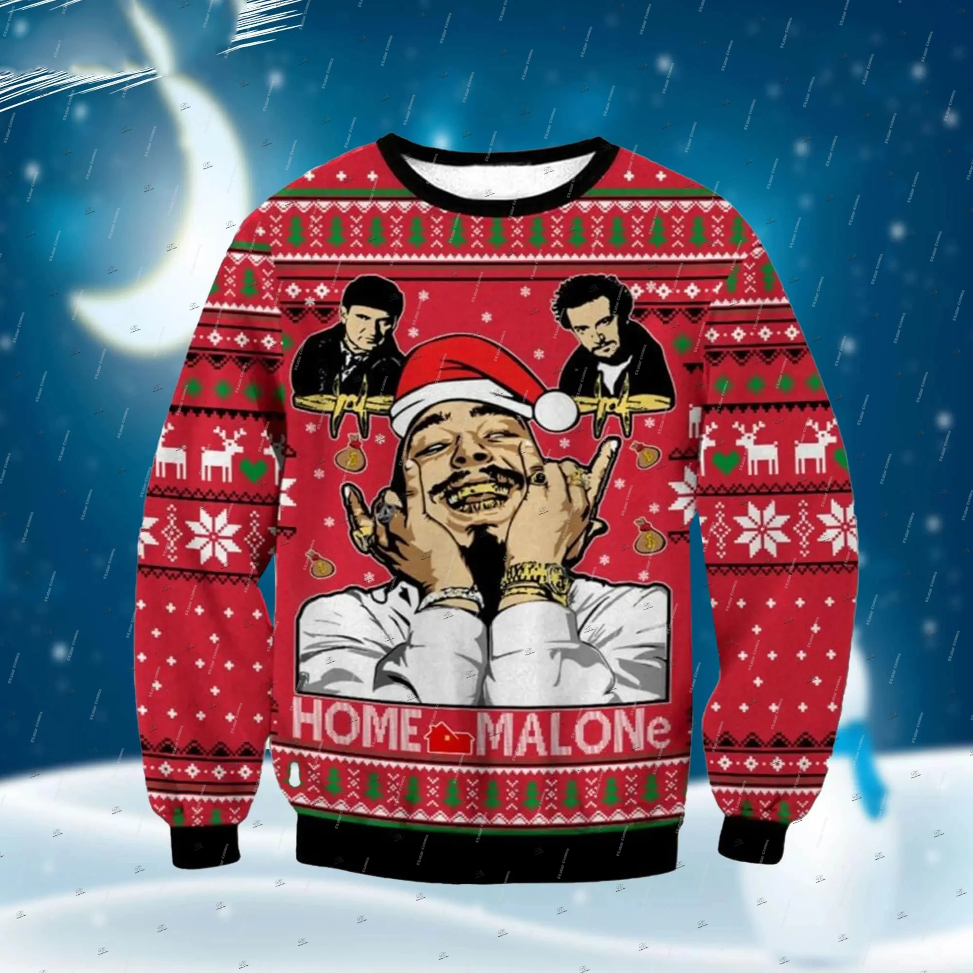 

Christmas Ugly Sweater Cosplay Santa Claus Pet Anime Cartoon Skull Vintage 3DPrint Harajuku Winter Pullover Funny Long Sleeves 9