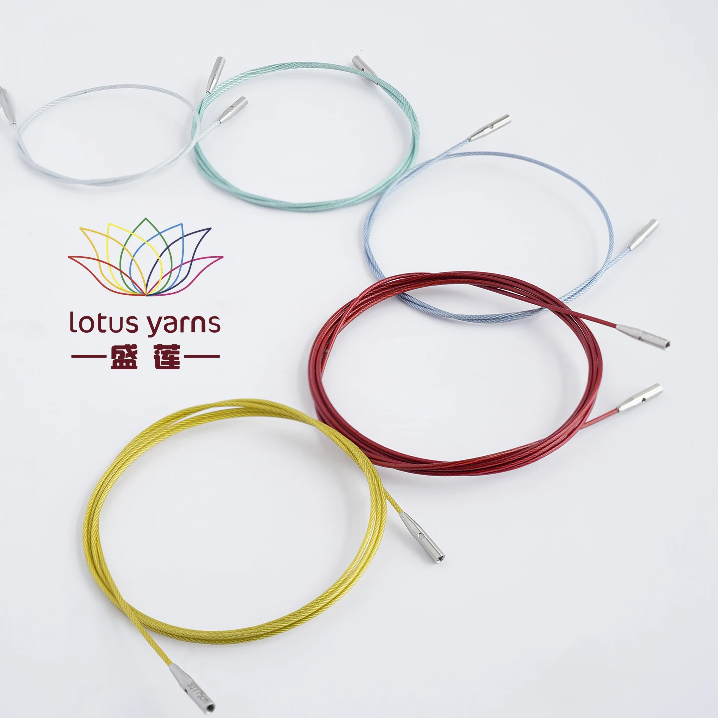 Lotus Yarns 360° Swivel Cable with End Caps  For Interchangeable Tips