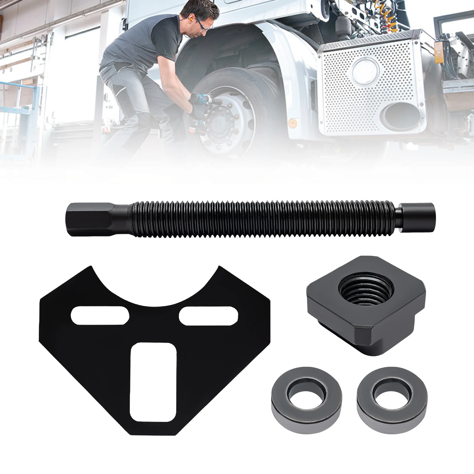 

Wheel Bearing Hub Removal Plate Tool Kit, 40100 Hub Remover for 5 6 8 Lug Passenger Cars Trucks SUVs, Seized Hub Puller Set