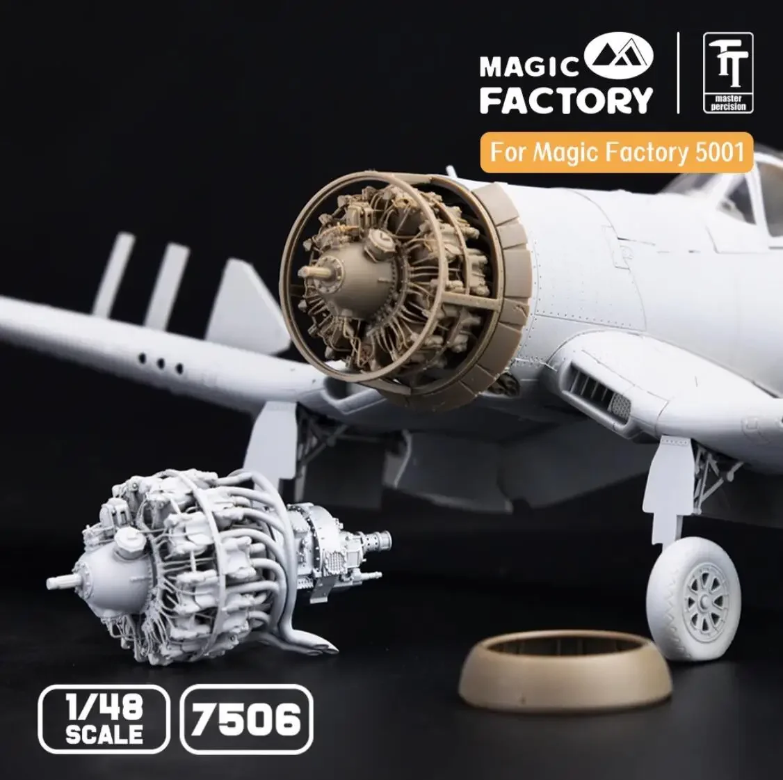 MAGIC FACTORY 7506 1/48 P&W R2800 (On The Plane Version) For 5001 F4U-1A/2