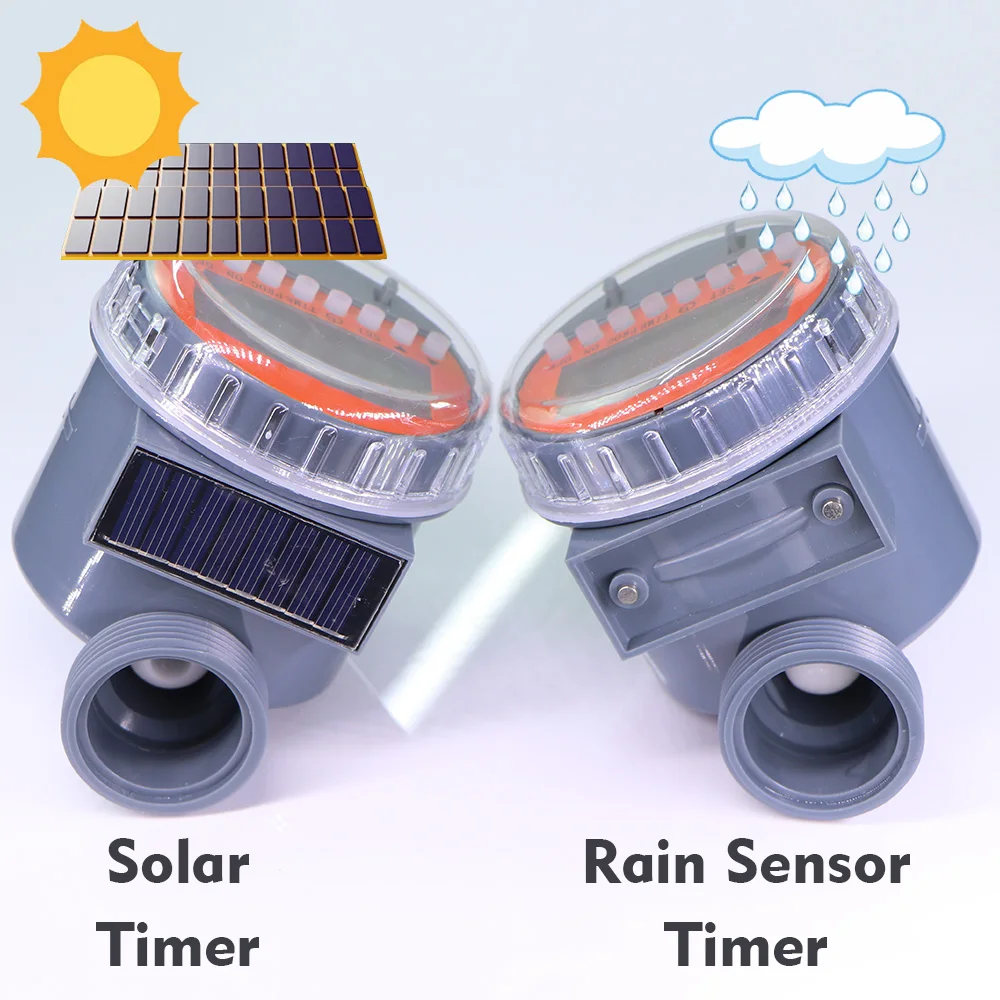 1 zestaw ogrodowy zawór kulowy LCD czujnik deszczu/zegar słoneczny automatyczne programowanie sterownik podlewania System nawadniania kropelkowego