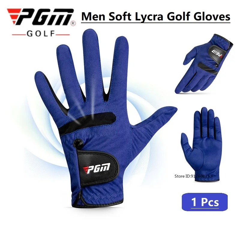 

Мужская перчатка для гольфа PGM, 1 шт., из микрофибры, дышащая, спортивная, для правой и левой руки, эластичные варежки, противоскользящие, для гольфа
