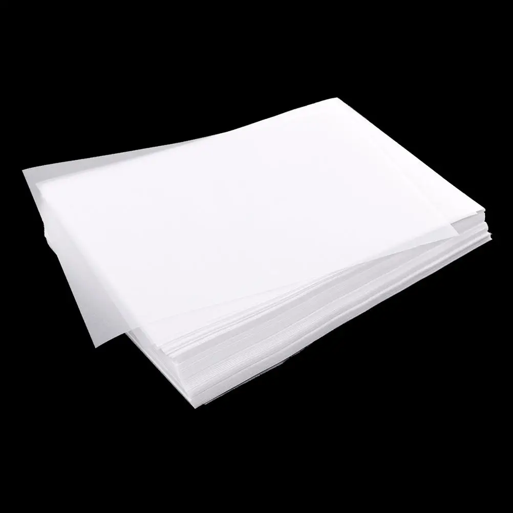 100 Pcs Smooth Writing Paper Translucent Copying Card Stock Transparent Tracing
