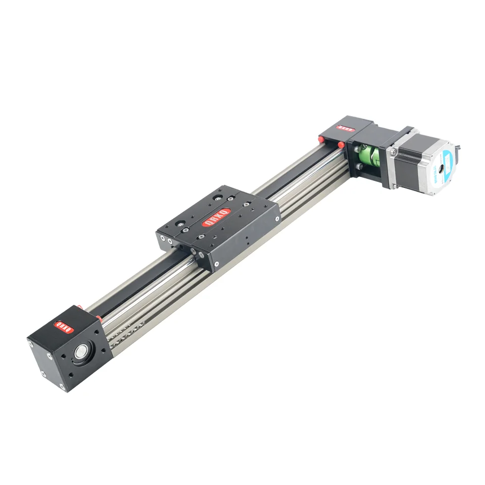 QRXQ RXP45  Belt Linear Module with Stepper Motor High Precision Rail Customizable Length Low Noise for CNC Industriesr motor