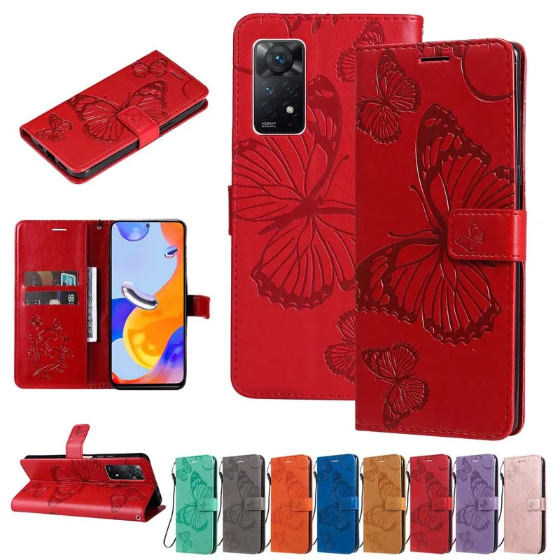 Leather Case For Xiaomi Redmi Note 12 12S 12C Phone Cover Flip Wallet Card Book Coque for Poco C65 X6 F6 M6 Pro 4G Fundas