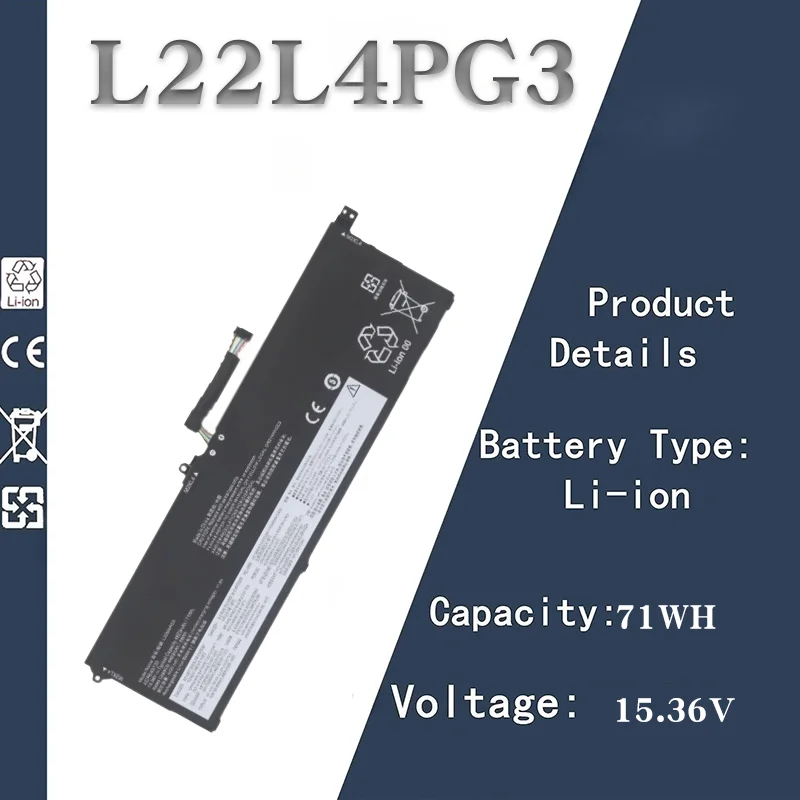 

Аккумулятор для ноутбука Lenovo Thinkbook 16 G5 + IRH/APO/ARP/APH — совместим с L22L4PG3 | Сменная батарея 15,36 В 71 Втч