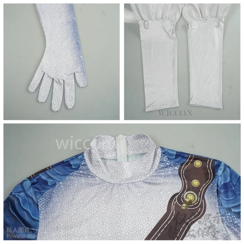 Gioco Anime Mito Nero Wukong Cosplay Personalizzato Bai Yi Xiu Shi Ciondolo Cintura Bracciali Cinghie per Pantaloni Veste Vestito di Halloween Parrucche