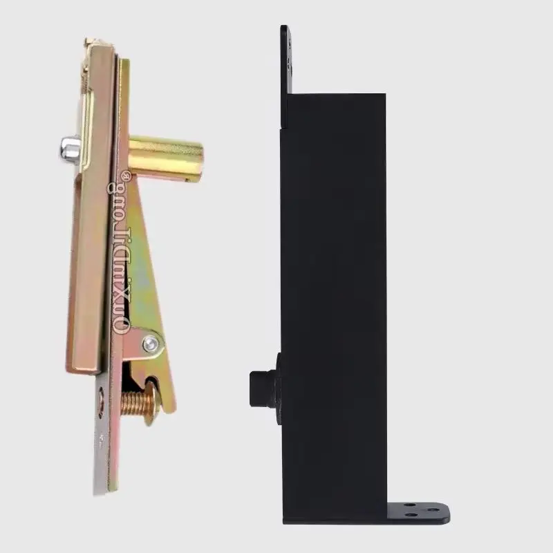 

Durable 1Set Heavy Adjustable Door Pivot Hinges 90° Positioning Hydraulic Buffer Invisible Hidden Door Hinges Install Up & Down