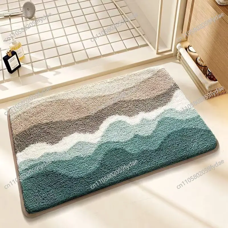 Bathroom floor mat household simple absorbent carpet toilet door dirt-resistant non-slip foot mat