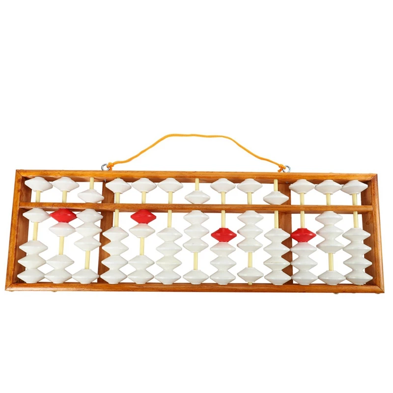 2X Abacus Chinese Abacus Mathematic Education Teacher Calculator Hanging Abacus Teaching Abacus 58X19cm For Teacher