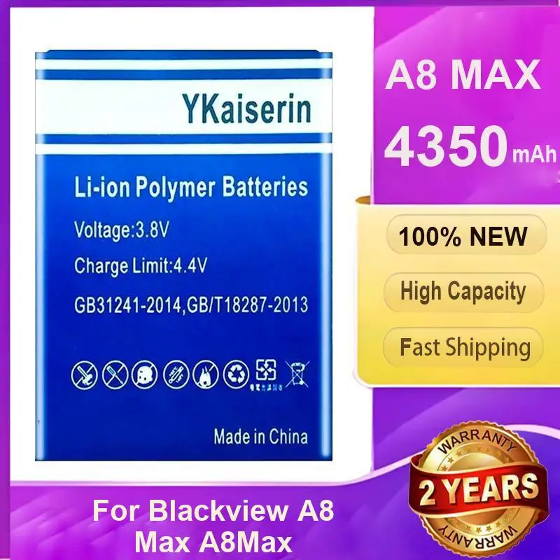 

4350mAh For Blackview A8 Max A8Max High Quality Hardwearing Mobile Phone Battery
