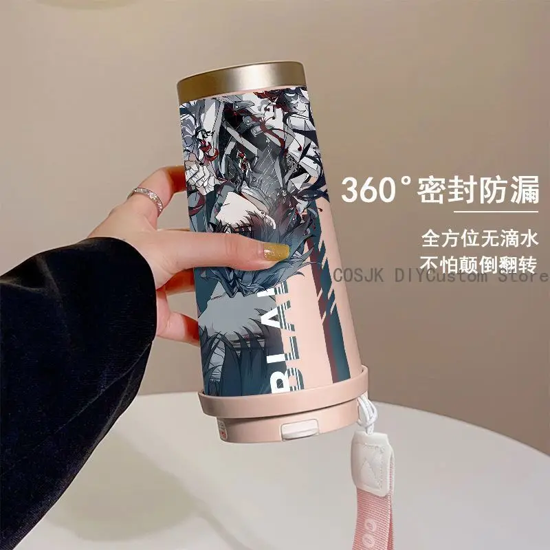 Honkai: Star Rail Anaxa Blade Cute Large Capacity Thermos Insulated Cup Stainless Steel Water Cup Portable Dual Drinking Cup - view 3