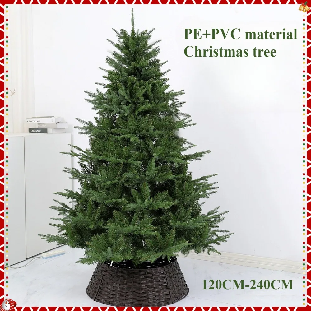 

Artificial Christmas Tree PE+PVC Material Large Encrypted Christmas Tree 120CM To 240CM Family Christmas Atmosphere Decoration