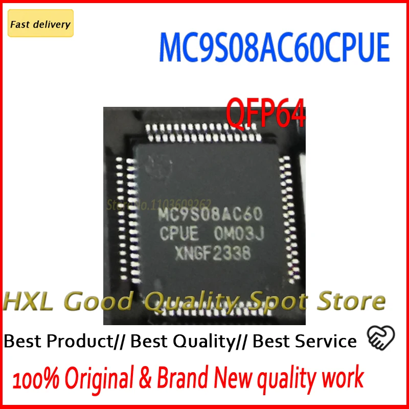 

Free shipping 100% New Original Spot stock 5~10PCS/lot MC9S08AC60CPUE MC9S08AC60 QFP64