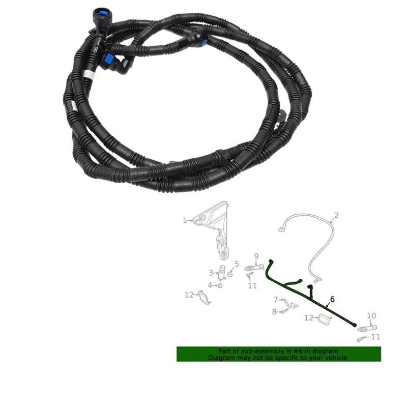 

For A8 S8 Quattro FRONT HEADLIGHT WASHER HOSE 4N0955970A CAR Replacement Parts