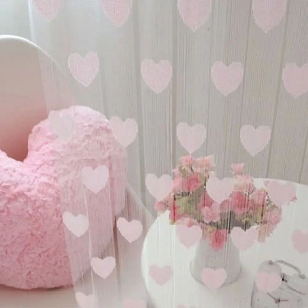 

String New Arrivals Heart Drapes Door High Quality Pattern Window Curtain Tassel