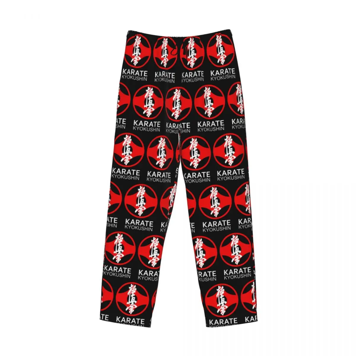 

Custom Kyokushi Karate Kumite Scene Pajama Pants Men Sleepwear Sleep Lounge Bottoms with Pockets