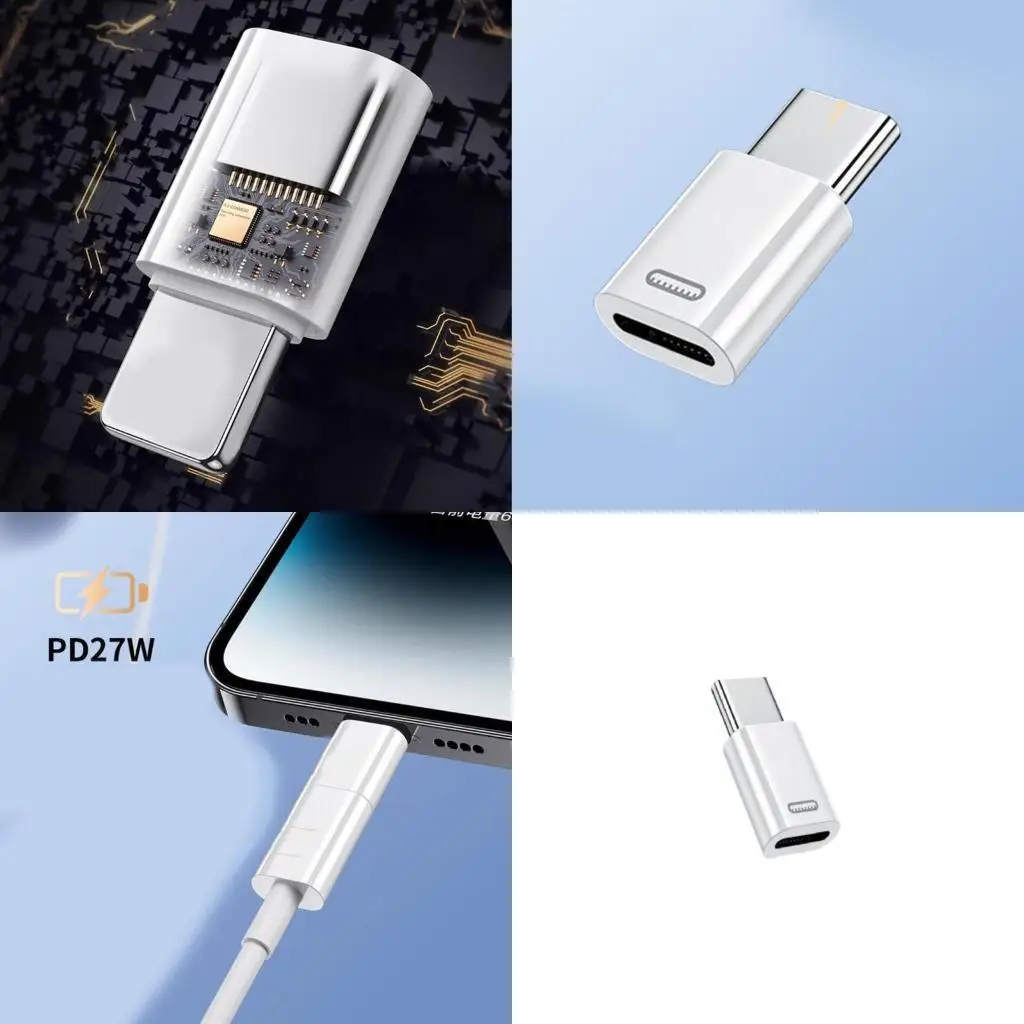 

652F Superior Durability PD27W Fast To Type C Converters For Phone 15/16 Phone With Durability Design