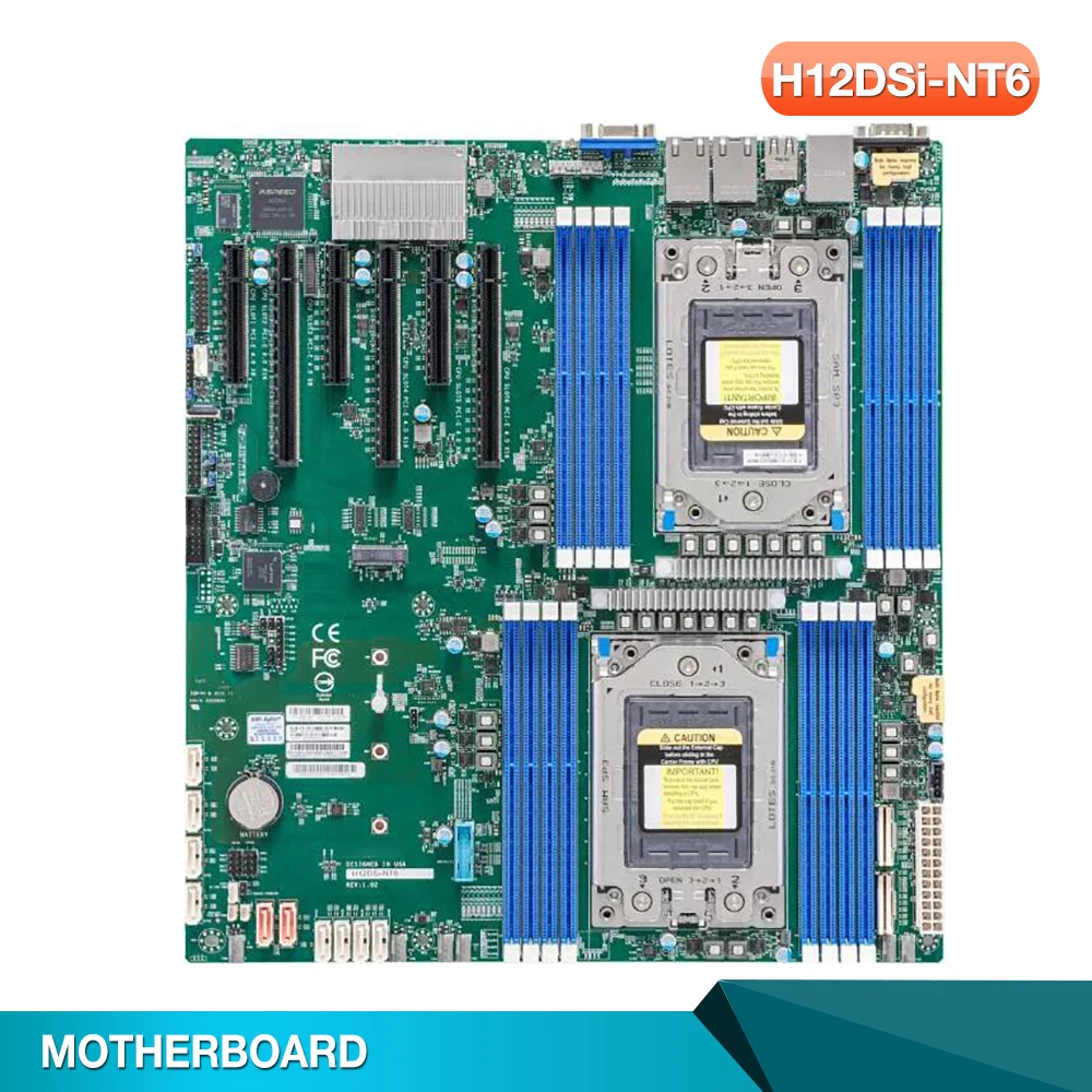 H12DSi-NT6 For Supermicro Server Motherboard Dual EPYC 7003/7002 Series Processors