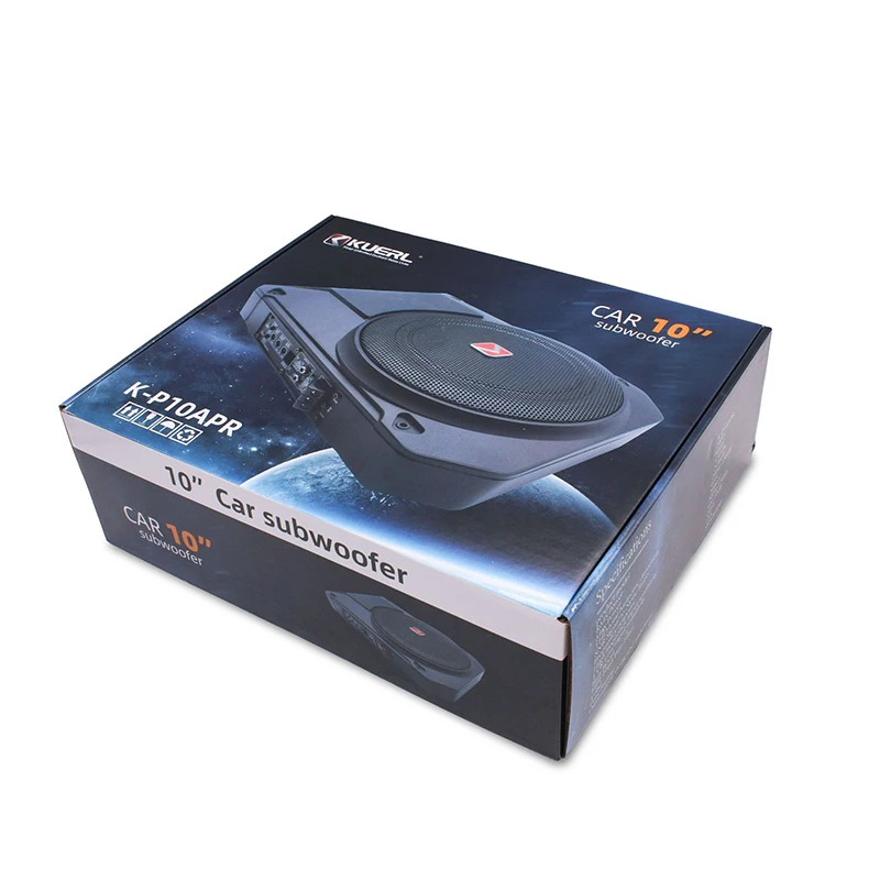 10-Zoll-Car-Audio-Modifikation 800 W 12 V aktiver leistungsstarker, ultradünner Auto-Subwoofer, Auto-Subwoofer