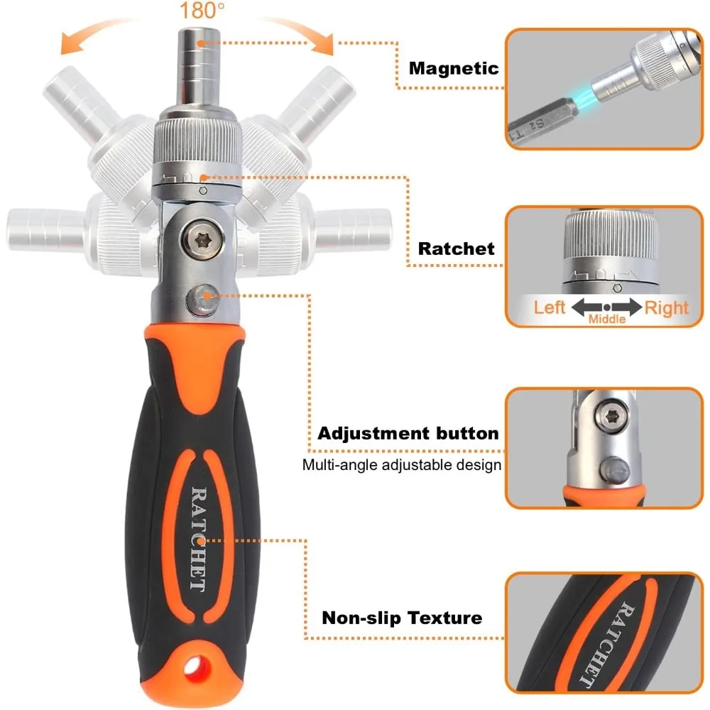 مجموعة مفكات براغي، 68 في 1، مآخذ وقم، طقم مفك براغي مغناطيسي مع عمود تمديد، أداة إصلاح للكمبيوتر الشخصي، Xbox، Bi #3