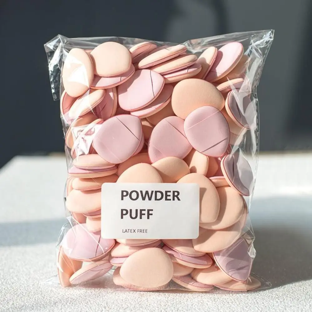 30pcs NEW Washable Makeup Puff Dry and Wet Powder Free Powder Puff Hypoallergenic Latex-Free Finger Puff Travel-Friendly