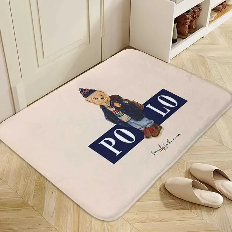 

Эстетический ковер Polo Bears — нескользящий коврик для ванной и кухни, уютный напольный ковер для гостиной для домашнего декора"