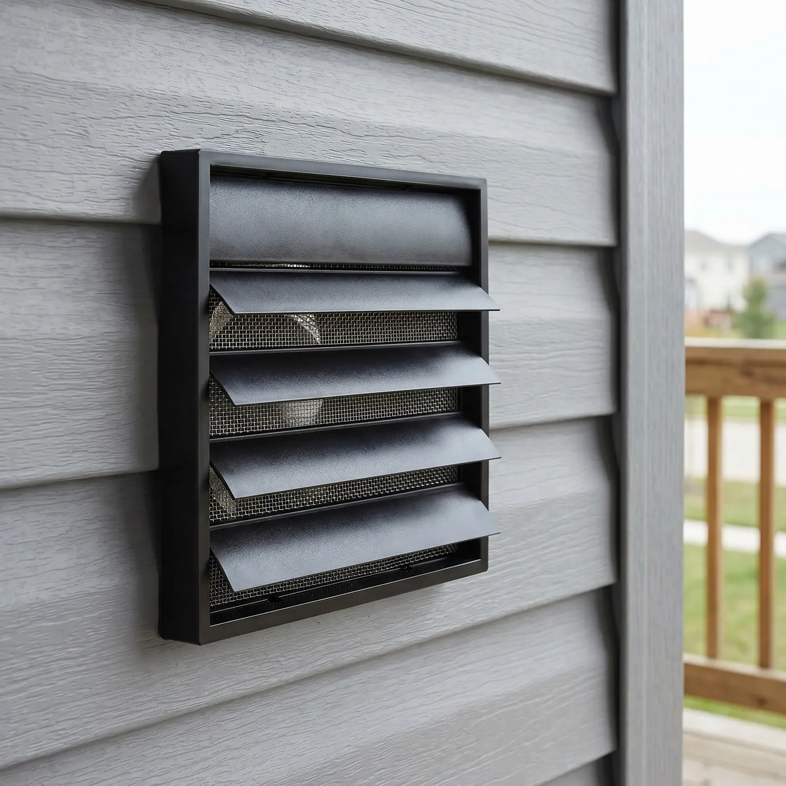 ABS Plastic Square Louver Vent Cover Wall Outlet Mesh 7.87 Vent Opening Bathroom Kitchen Exhaust Fan Grille Ventilation