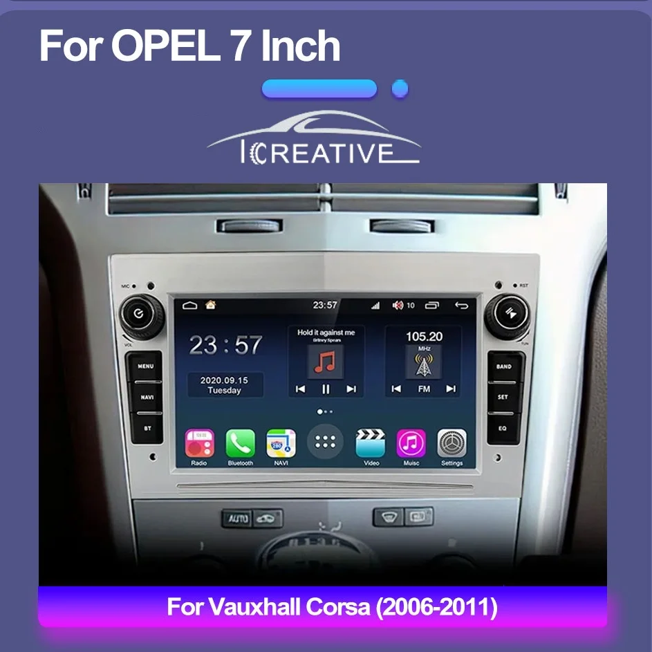 Car Radio Android for Opel Astra H Vectra Antara Zafira Corsa Vivaro Meriva Signum 7‘’ Multimedia Carplay Autoaudio Stereo 2Din