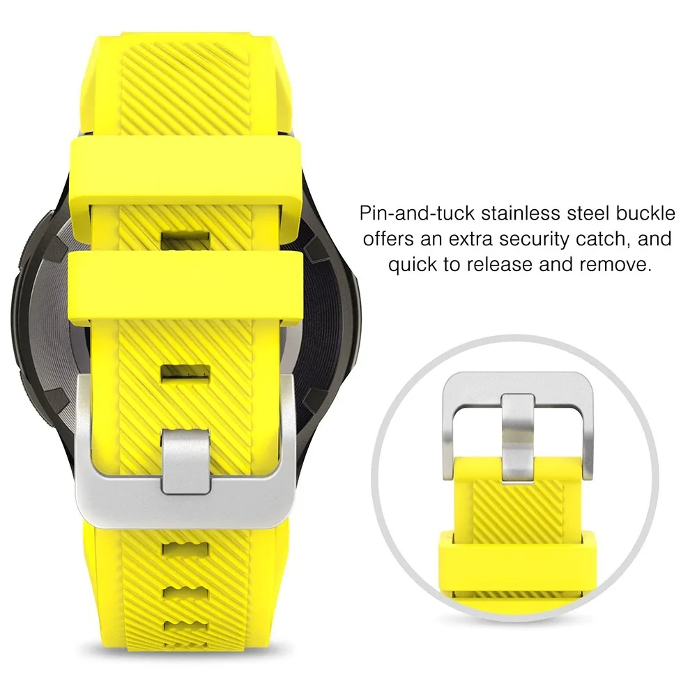 20/22mm Watch Strap For Samsung galaxy watch 4/Classic/active 2/3/Gear s3 silicone bracelet huawei watch gt 2/2e/pro 46mm Strap