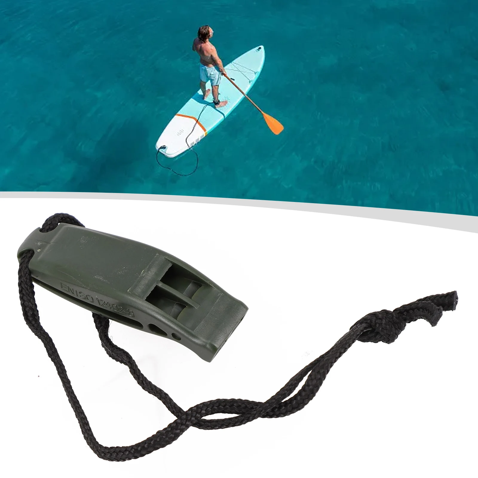 1 Pc Water Sports Safety Whistle 7.2x2x1.5CM Multifunctional Dual Frequency Whistle For SOS Signal Scuba Diving Equipment Parts