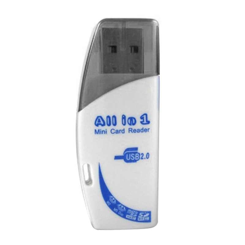 멀티 컬러 카드 리더 어댑터, SD, MS, TF, M2 리더용 USB 2.0, 4 in 1