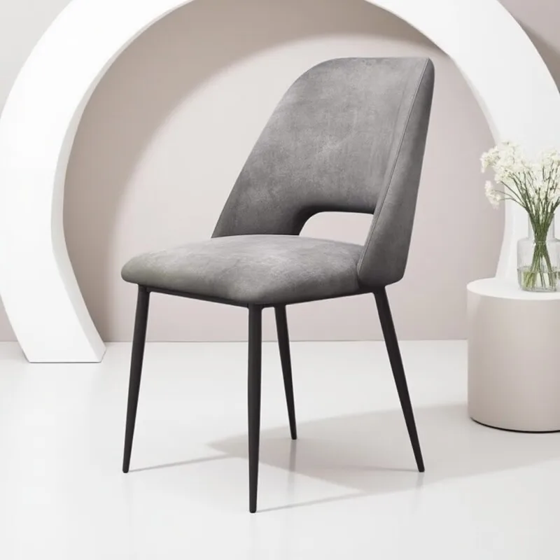 

Living Room Grey Chairs Nordic Modern Luxury Armless Casual Bar Chair Velvet Dining Chair Italian Chair Chairs for Events 가구