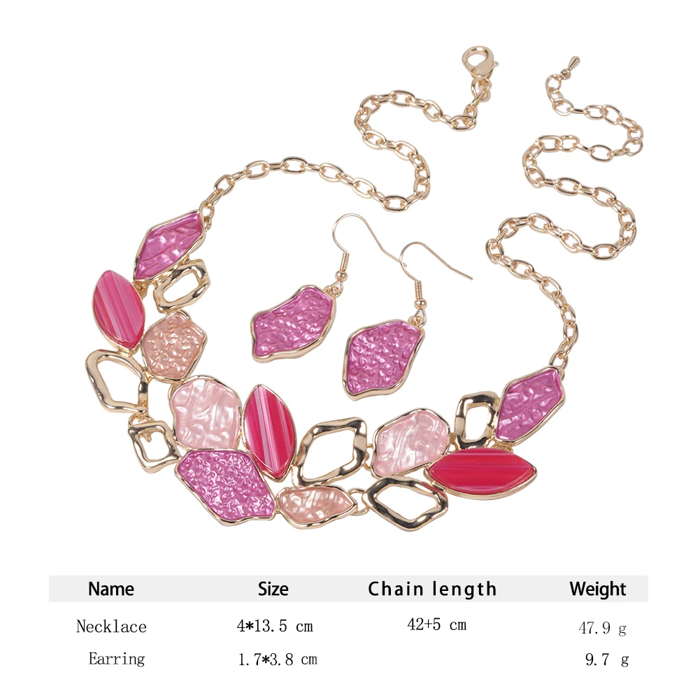 Cring Coco Acrylic Necklaces Lady Geometric Choker New in Jewelry Trend Colorful Necklace Christmas Friend Gift for Women 2023