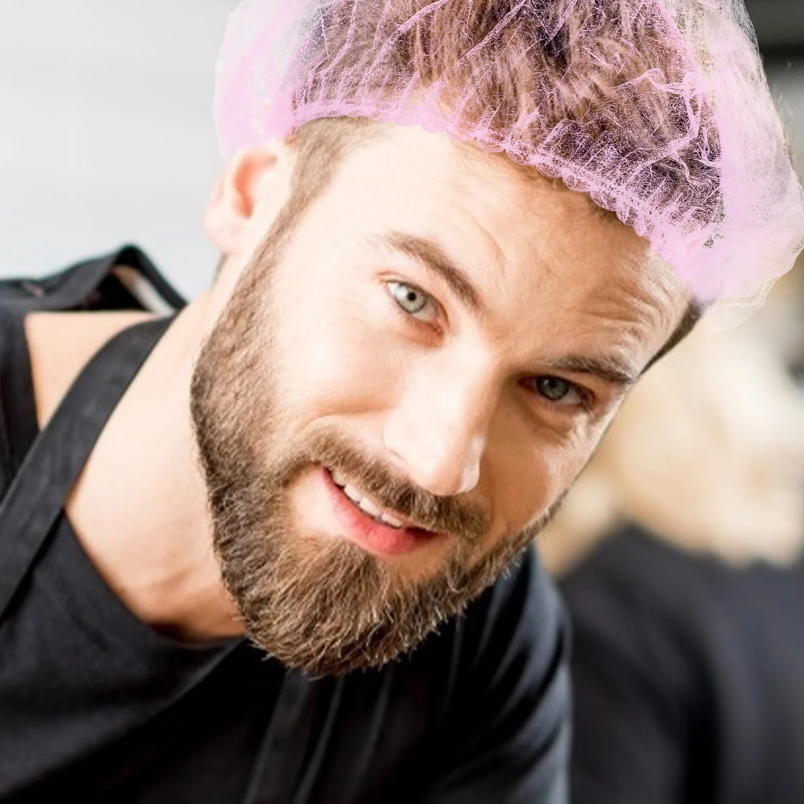 

100pcs Disposable Food Service Disposable Shower Baking Non-Woven Caps Salon Medical Medical Caps Lab