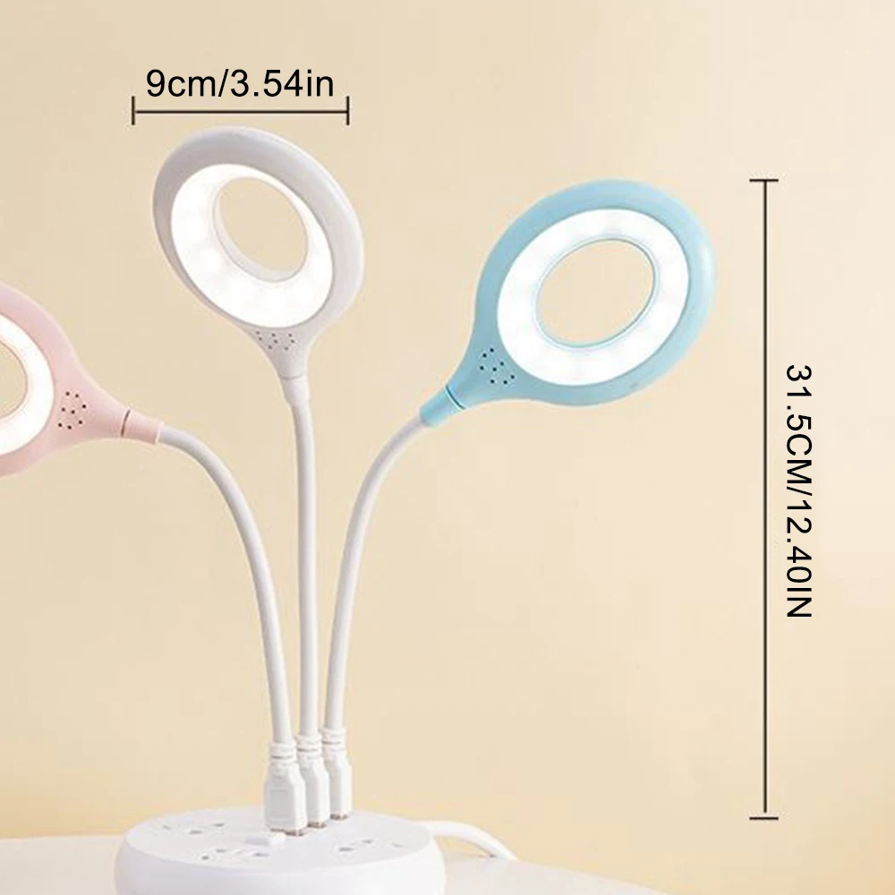 Lampada da tavolo da lettura USB lampada da notte portatile lampada da scrivania pieghevole liberamente lampada da comodino protezione per gli occhi studio lettura luce notturna