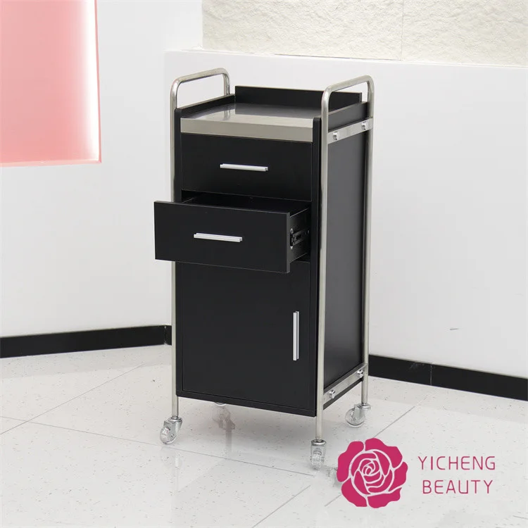 Yicheng Beauty Wholesale Beauty Salon Trolley Hairdressing Cart Salon Hair Trolley with Drawers and Wheels Best Price